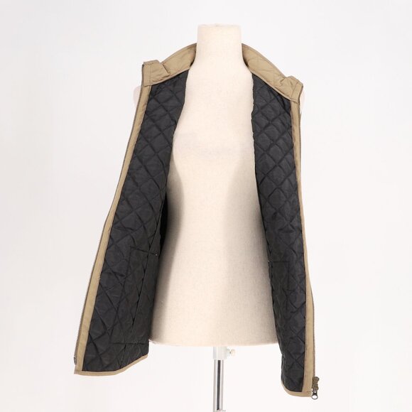 J.JILL Heritage Quilted Vest Tan Brown Size M - Picture 5 of 7